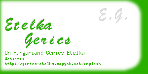 etelka gerics business card